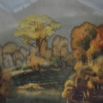 Bai Tongxu 白统绪，The Charming Autumn 秋之韵，Watercolor on Paper 纸本水彩，53 x 75 cm, 1990_副本