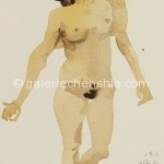 Chen Guoqing 陈国庆，Female Body 女人体，Watercolor on Paper 纸本水彩，27 x 19.5 cm, 2009_副本