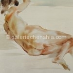 Chen Guoqing 陈国庆，Female Body 女人体，Watercolor on Paper 纸本水彩，55 x 74 cm, 2005 (4)_副本