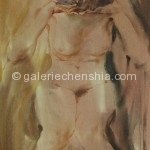 Chen Guoqing 陈国庆，Female Body 女人体，Watercolor on Paper 纸本水彩，74 x 55 cm, 2005_副本